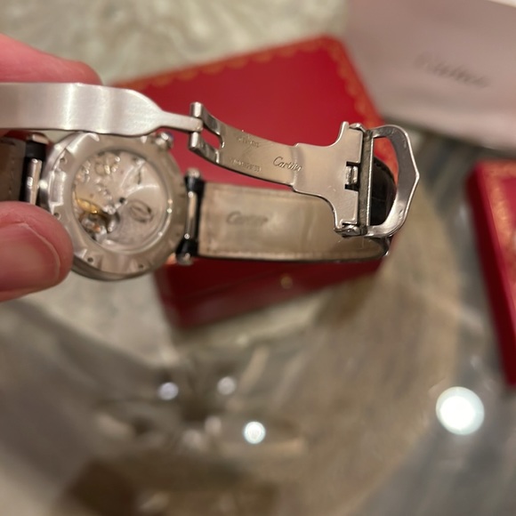 Cartier Pasha Automatic Chronograph 38 MM watch, leather band - Picture 7 of 13